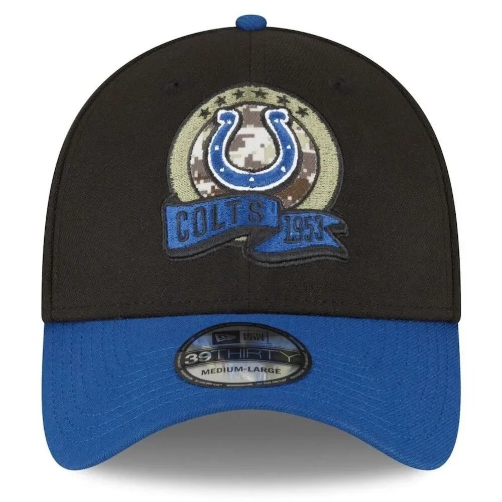 Indianapolis Colts New Era 39Thirty Salute to Service Flex Hat M/L Fitted